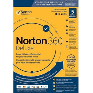 Norton 360 Deluxe - 1-Year / 5-Device - USA/Canada